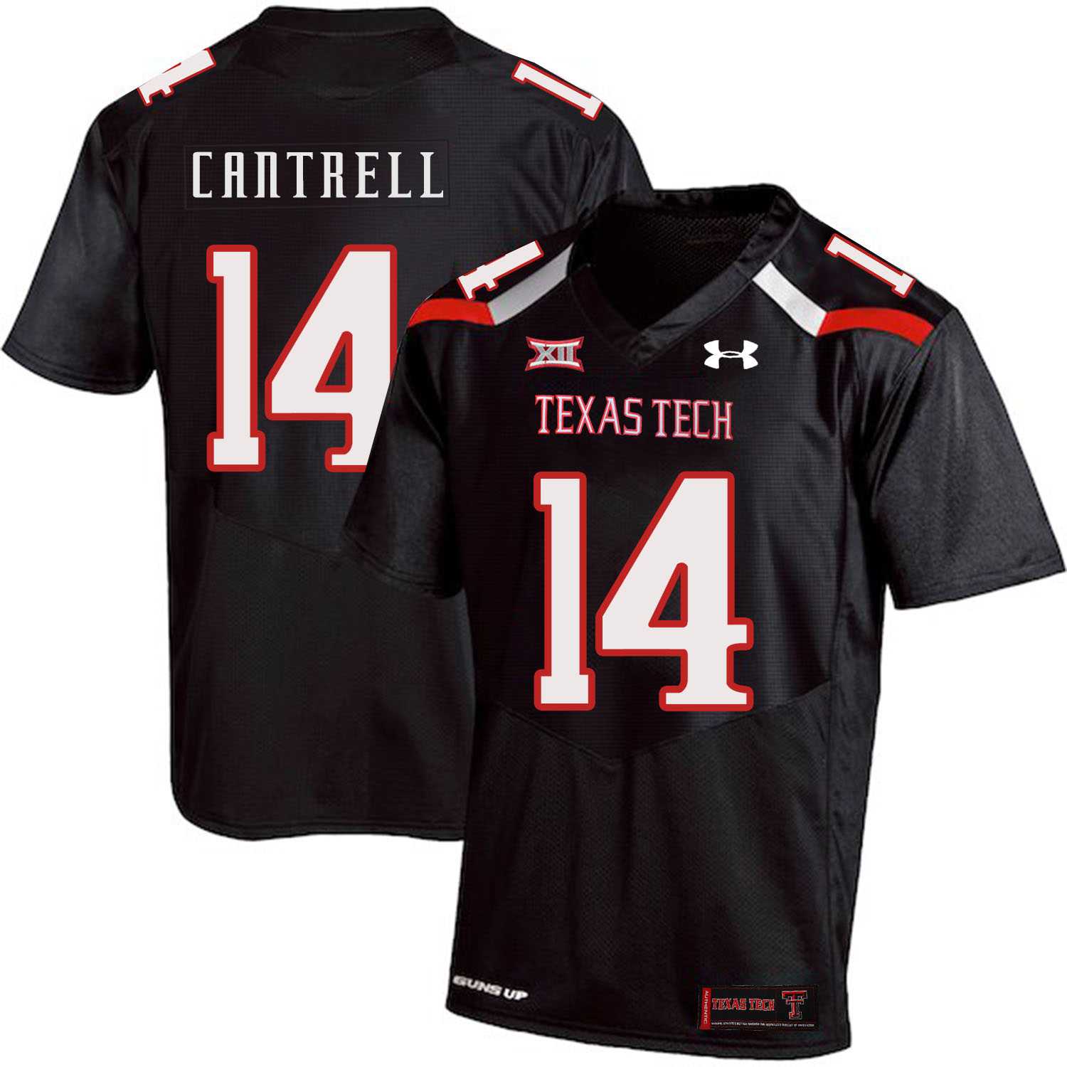 Texas Tech Red Raiders #14 Dylan Cantrell Black College Football Jersey